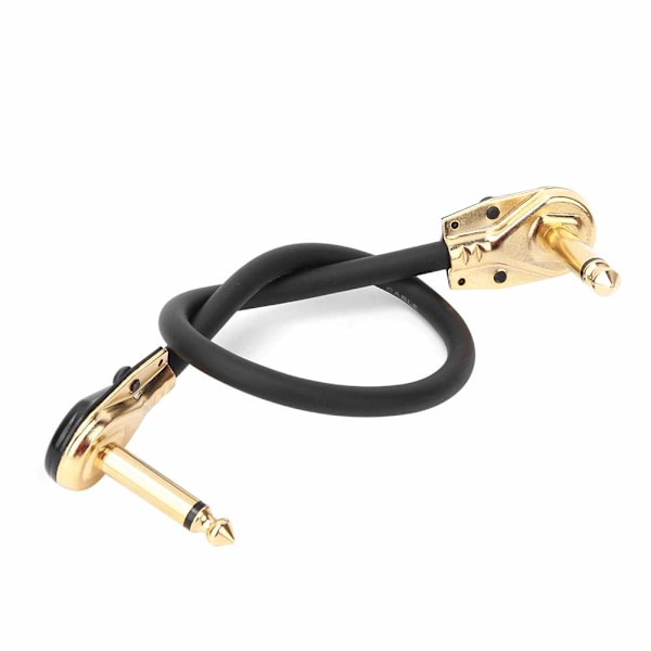 Gitarr Patchkabel Gitarr Pedal Kabel 33CM Strömkabel Effekt Pedal Strömkälla Svart Kabel Strömförsörjning