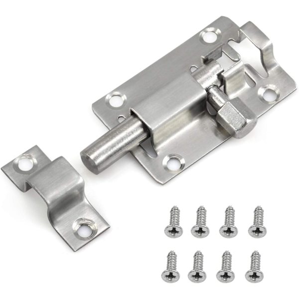 50mm enkeltslidebolt for baderomstoalett dør lås/lås/lås/lås