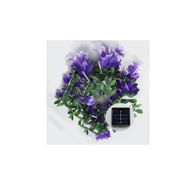 Girlander, sukkerrør, girlander, jule-LED-lykt, solcellelykt (klokkeblomst) 3 meter 30 lys