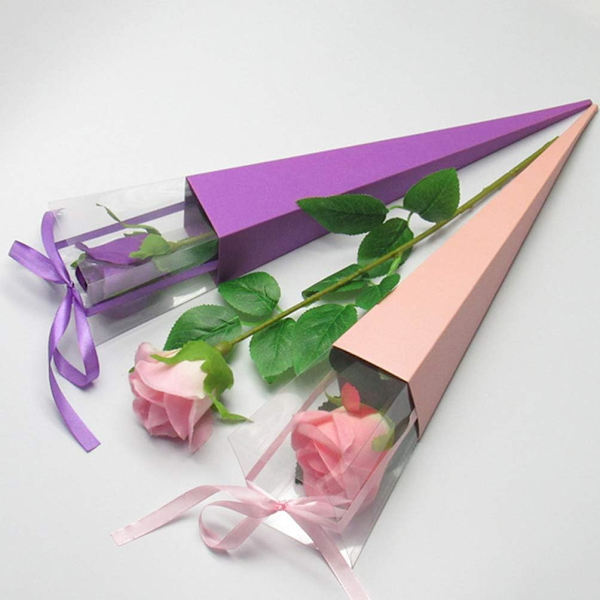 Enkla rosförpackningspåsar 10 st blombukettpapper blomsterärmar blomsterarrangemang för mors dag