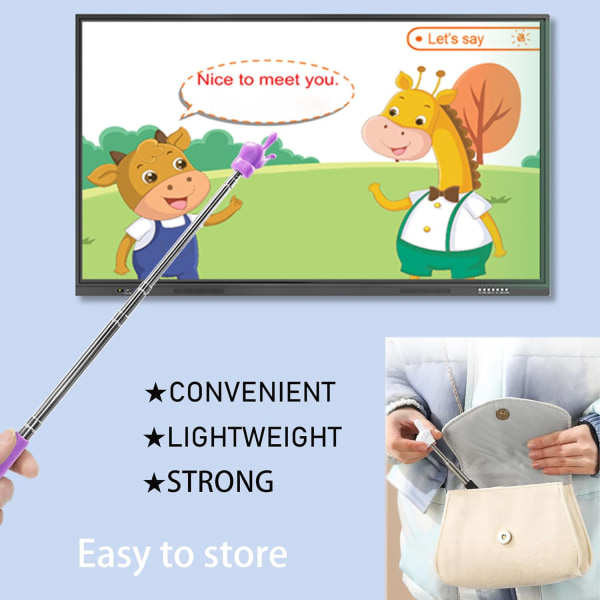 (Grön) Teleskoppekare för lärare, Klassrumsdemonstration Pinne, Guide Indikator, Retractable