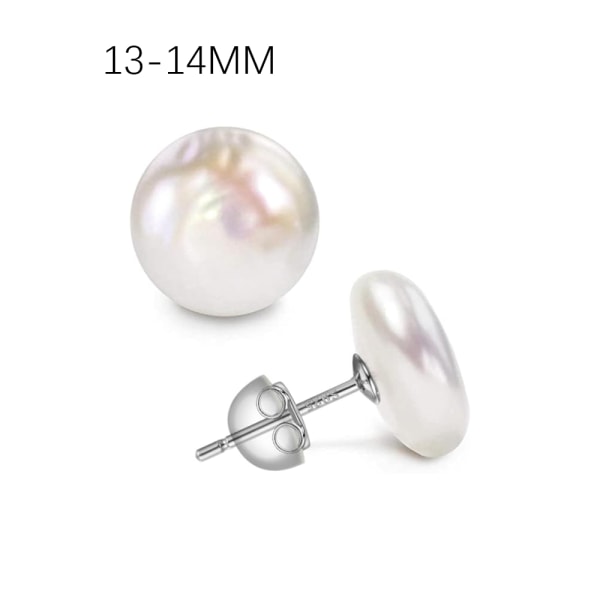 1 Örhängen Damer Big Button Pearl Earrings Mynt Pearls Mounts St