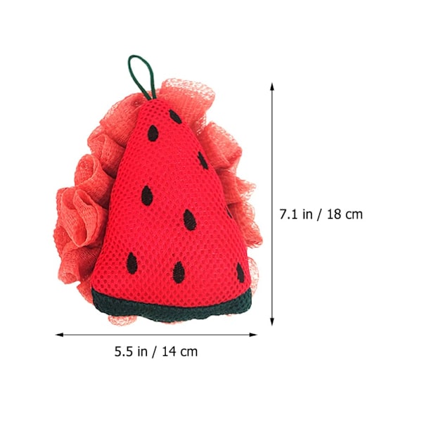 Suihkusieni Suihkuvarusteet Söpö Hedelmä Kylpy Loofat Punainen Vesimeloni Verkko Pölypussi Suihku Värikäs Piirretty Kehon Hankaaja