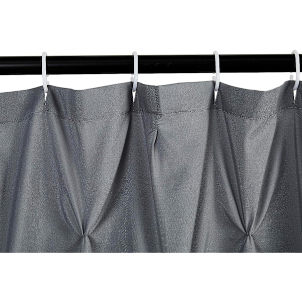 Gris - 183x183 cm - Waffle-kudottu suihkuverho, Polyester