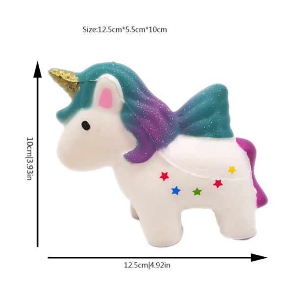 Unicorn Squishy Fidget Toys Barnpresenter Fest gynnar långsamt stigande