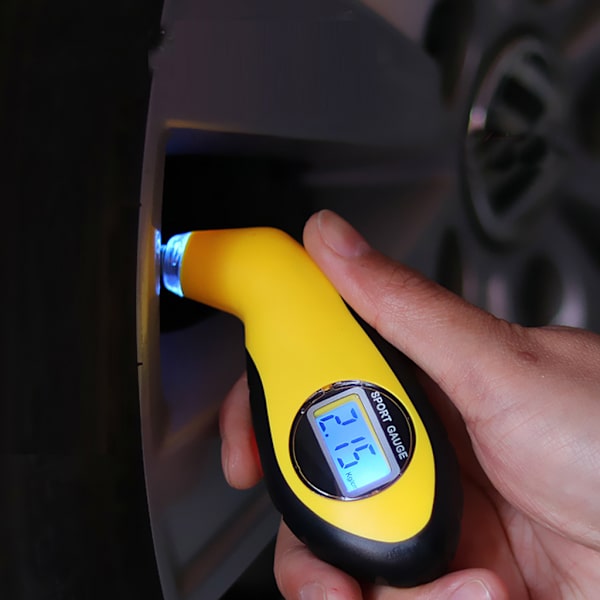Digitalt dæktryksmåler Bil Lufttryksmåler Meter Cykel Aut