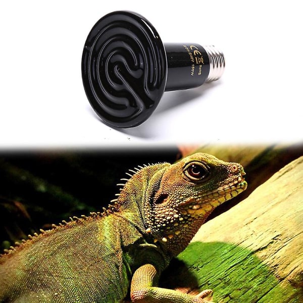 2pcs Pet Reptile Far Infrared Ceramic Heating Lamp Heat Emit