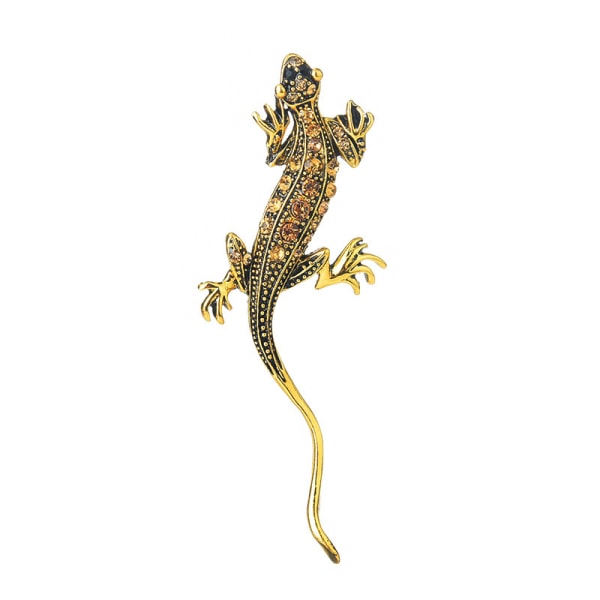 Cute Gecko Lizard Brooch, Men's and Women's Clothing