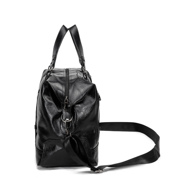 Stor läder resväska handbagage resväska duffel väska