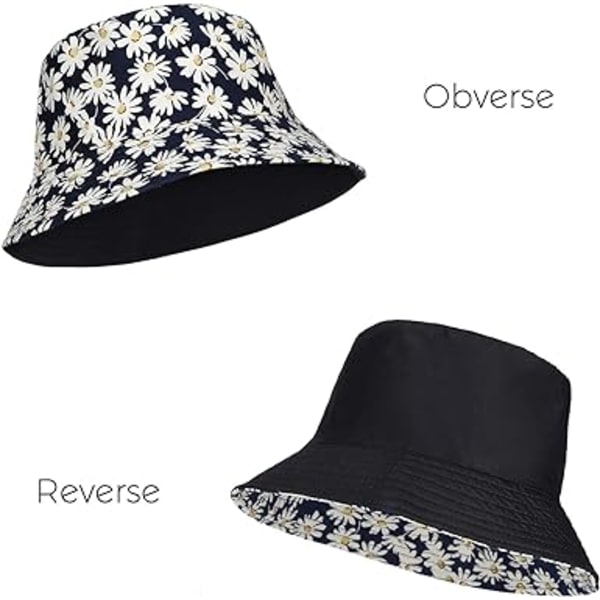 Bucket Hat Bomull Bucket Solhatt, Sommer Fiskerhatt Bucket Hat