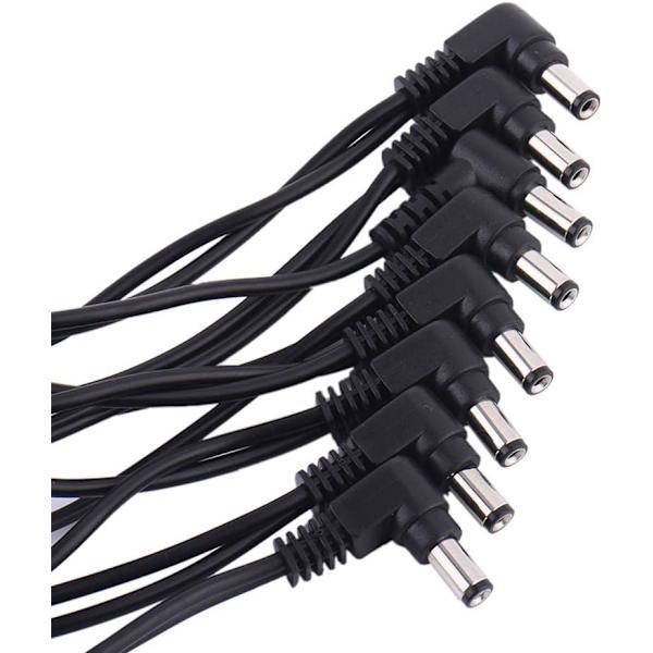 8-veis Daisy Chain strømkabel for gitarpedaler