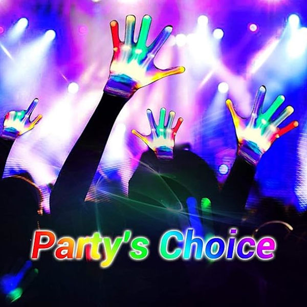 23x8cm, LED-hansker med fargerikt blinkende rave, blinkende fingerlyshansker, LED-hansker, LED-hansker for