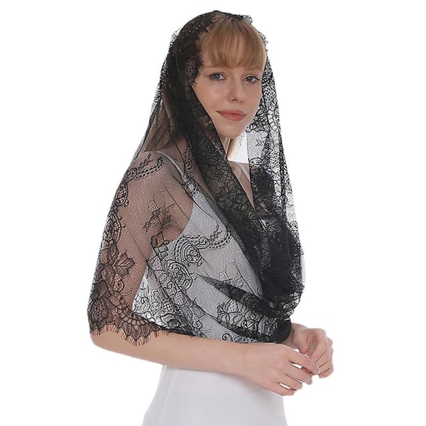 Mantilla-slöjor Katolsk huvudduk Spanska mantillor för Chu