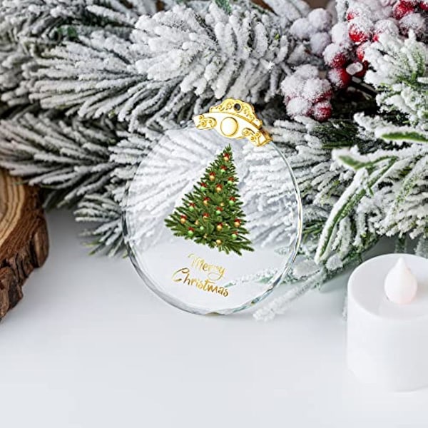 Julgranspynt Julpynt Kristall Hängande, Julgranspynt Hängande Hantverk Samlarobjekt för Julgran