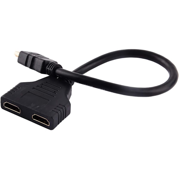 HDMI-kabelsplitter 1080p HDMI-hane till dubbla HDMI-hona 1 till 2 Wa