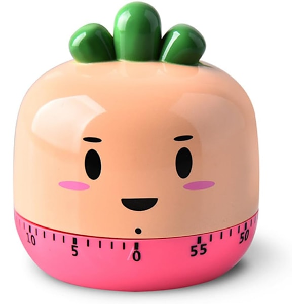 1 stk Mekanisk Køkken Timer, Sød Køkken Timingsværktøj til Madlavning Bage (Gulerod Orange)