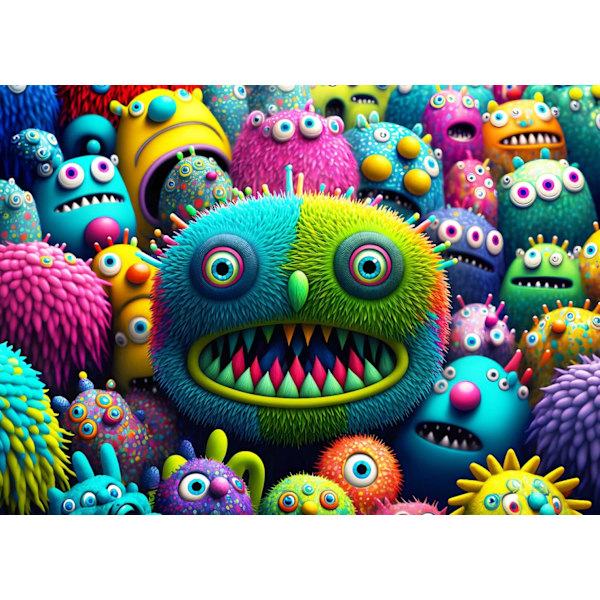 1000 bitars pussel 1000 bitars pusselspel Heminredning pussel Colorful Creatures