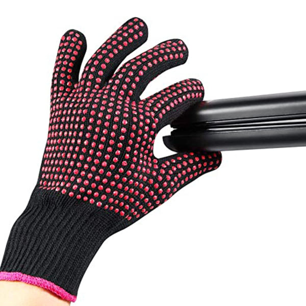 Professionel varmebestandig handske, skridsikker silikonebule til hår