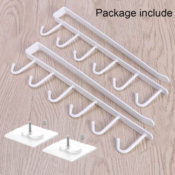 2pcs Cup Wine Glasses Storage Hooks Kitchen Utensils Ties Be