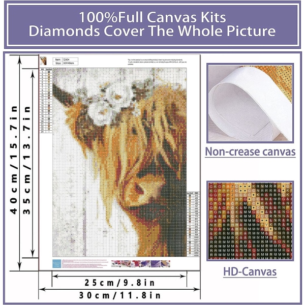 MH-(30x40cm)5D Diamantmaleri Kits til voksne, Diamantkunst DI