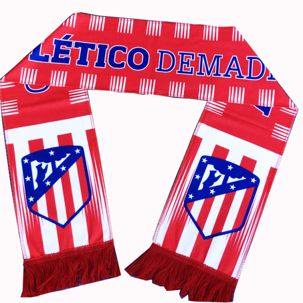 Fans Halstørklæder Fodbold Fans Efterår Og Vinter Jubel Hånd Viftende Halstørklæder Atletico Madrid