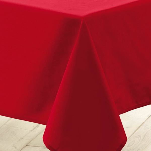 Rød innendørs mykhet, rektangulær duk (140x180cm), polyester