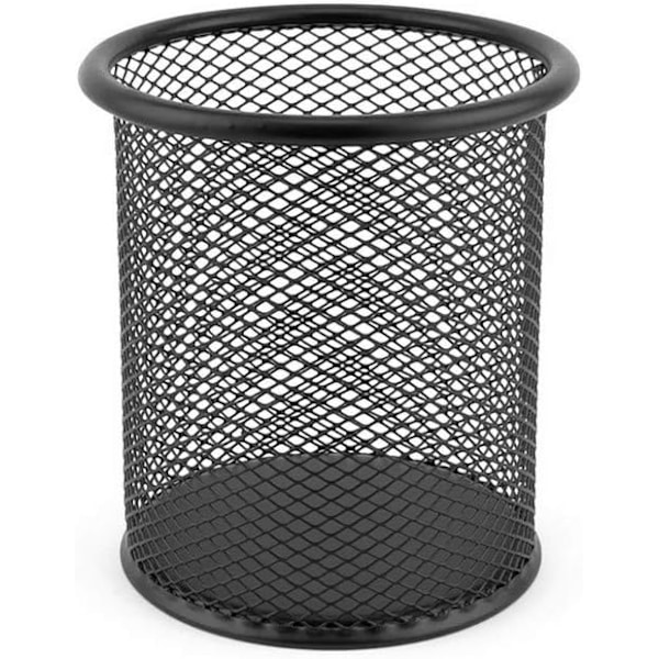 Musta Metalli Kynäastia Pyöreä Metalli Kynäteline - Toimisto- ja Kotijärjestely