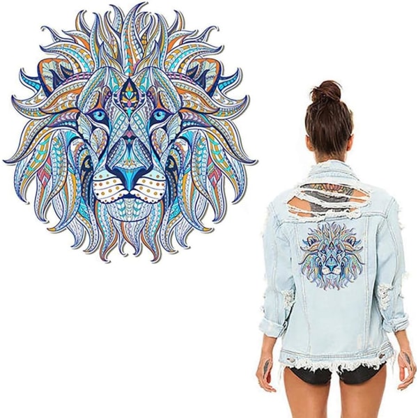 Laastarit lämpökollantit motiivi lion pour vêtements - Bleu