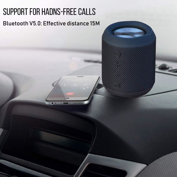 20W Waterproof HD Audio, Dual Driver Speaker with 360° Sound, 16 Hours Battery Life Hands-Free Phone