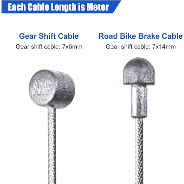 4 st (Blå) Universal Cykel Inner Broms Kabelhölje