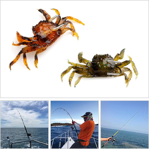Fiskebete Krabba Bete Simulering Bete Krokar 3D Simulerad Krabba Bete