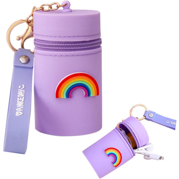 Petit Porte-clés Porte-Monnaie, Seau Porte-clés Porte-Monnaie Change Pouch, Porte-clés en Silicone P