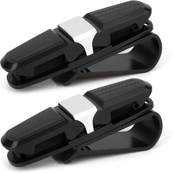 Solglasögonhållare för bil 2-pack, Solglasögonhållare för solskydd, Bilkonsoler & arrangörer, Solglasögonhållare för bil, Solglasögon