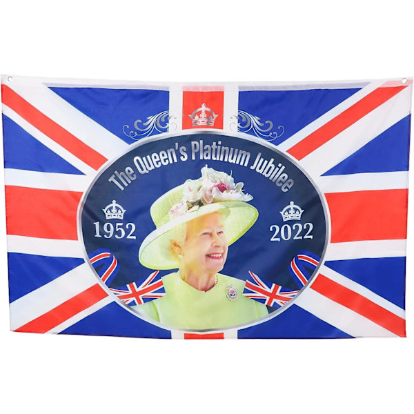 5ft X 3ft (150cm X 91cm) Kuningattaren Platinajuhlan Union Jack