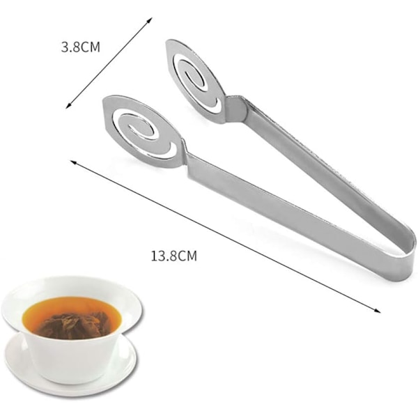 Teposepresser, tefiltre kaffepose tang klemme te si holderklemme te eller sukker til køkkenbarværktøj