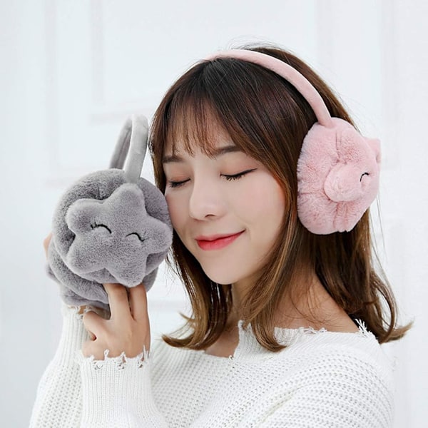 Poikien ja tyttöjen söpöt piirretty jalkapallo talvi lämpimät korvanlämmittimet pehmeä keinotekoinen turkis korvanlämmittimet lasten ulkoilma lämpöä pitävät plushiset korvanlämmittimet