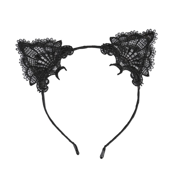 Cat Ears Headband Lace Cat Christmas Hair Bands Hair Hoop Kitten Headpiece（2 pcs）