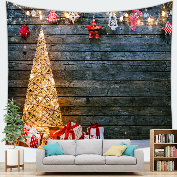 Julefotografering Baggrund, 2x1.5m Baggrunde til Fotostudie, Farverige Lys Gave Jul