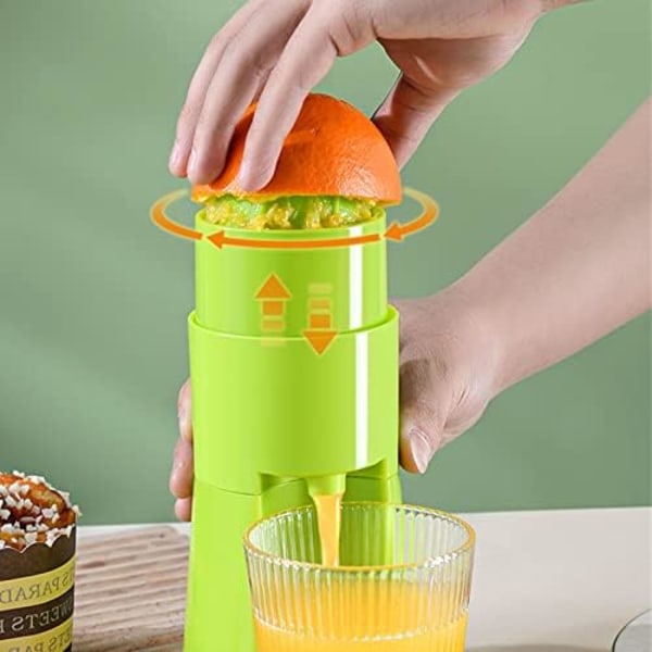 8,5x21cm Multifunksjonell Juicer - Liten Manuell Juicer, Sitronskvis, Mini Bærbar Juiceblender - Manuell Juicer, Kjøkken