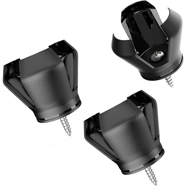 3-pack 3-prongad golfbollplockare - Svart - Bärbar gripare T