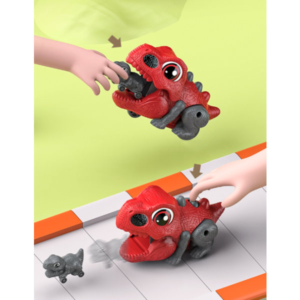 Rouge Voiture de catapulte de dinosaure pour enfants voiture de