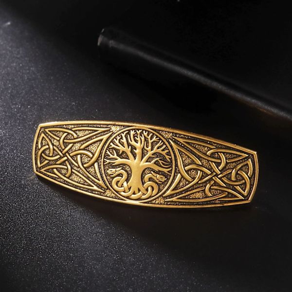 (Kulta)Vintage Naisten Hiukset Barrette Metalli Hiukset Leikkeet Elämän Puu