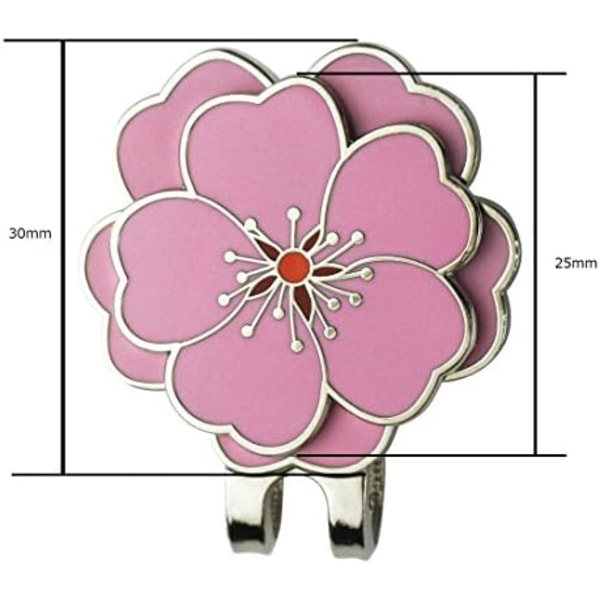 Blomster Golf Boldmarkør med Golfhat Klip til Din Ven