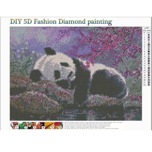 30 x 40 cm ,pandasoffa Diamond painting Broderie Diamant Pein