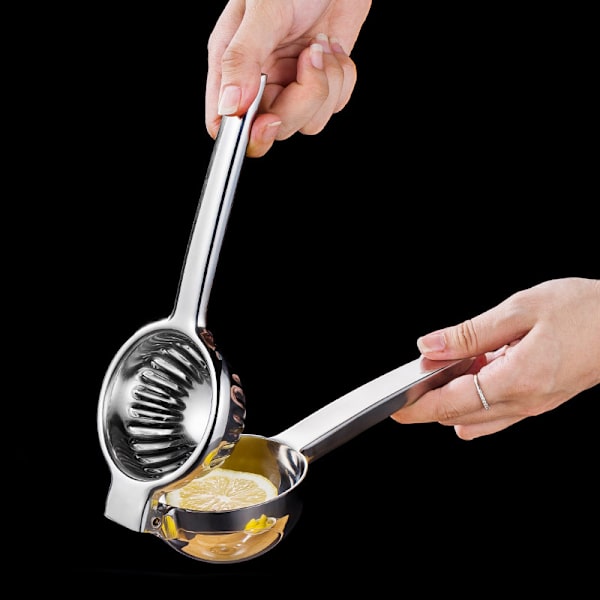 304 Rustfrit Stål Manuel Citronpresser - Heavy Duty Rustfrit Stål - Saftpresser