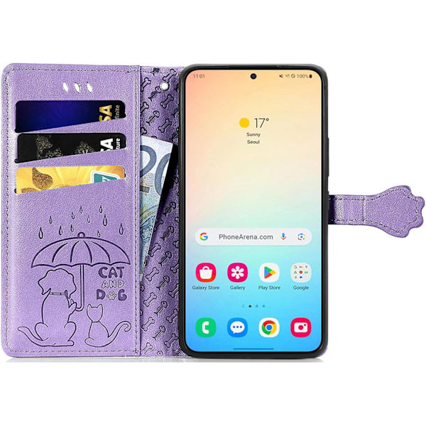 Fodral för iPhone 16 Pro Max 2024 Plånboksfodral för kvinnor med kortfack Präglad Söt Flip PU-läder Magnetiskt Skyddande