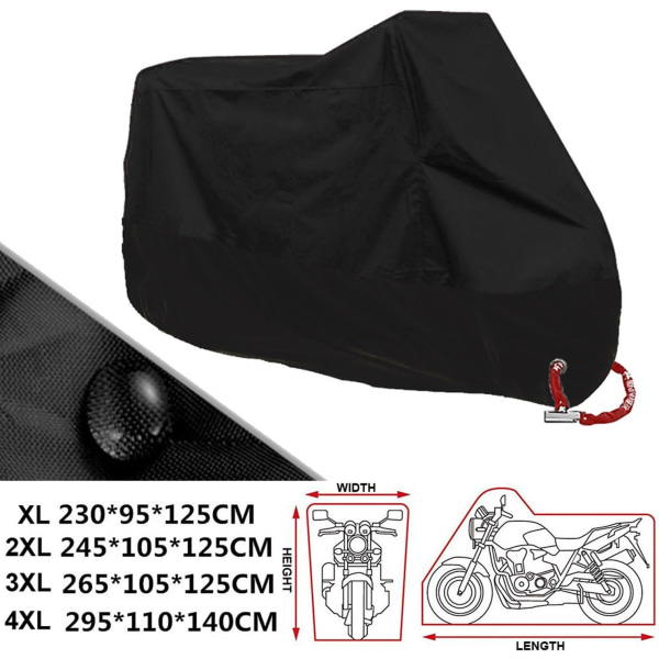 Motorcykelöverdrag XL Utomhus Inomhus Scooteröverdrag Andningsbart