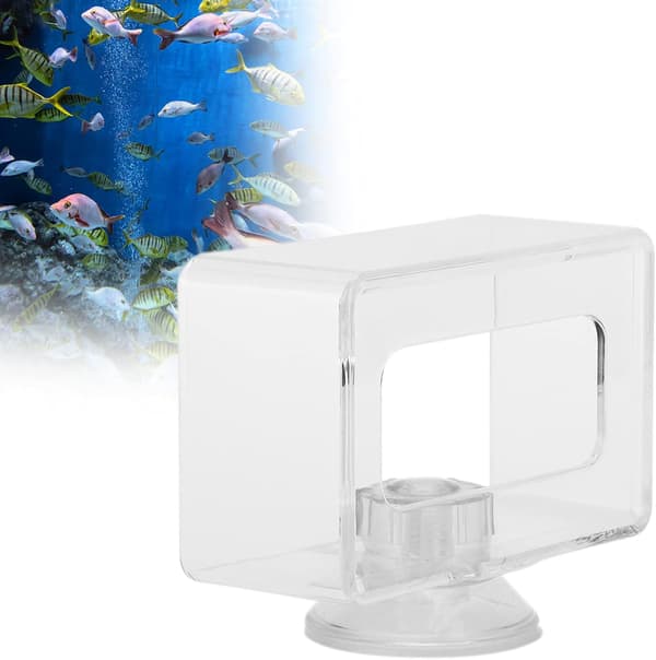 Anti-Flydende Akvariefoderring Transparent Fiskefoder Akryl Fiskefoder Fiskefoderring Ringe