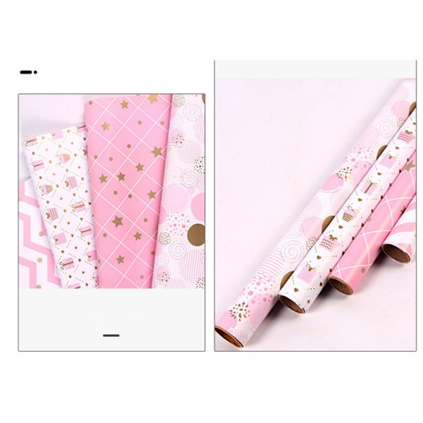 Blankt papper med glänsande beläggning, mjukt metallpulver, presentpapper, DIY,