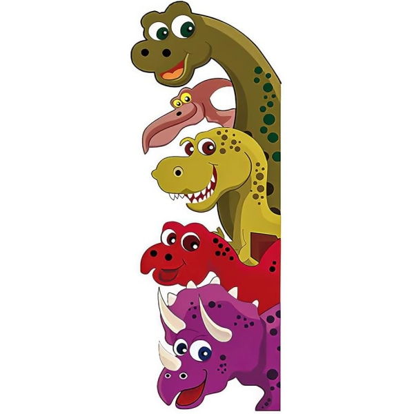 (Venstre)Tegnefilm dinosaur vægklistermærker til dørindretning børneværelse Nur